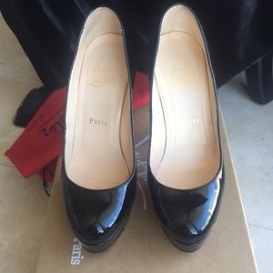 Christian Louboutin Bianca 140 patent calf 37